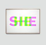 SHEHE by Gary Hill contemporary artwork print