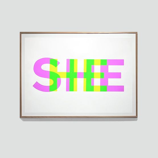 SHEHE by Gary Hill contemporary artwork Print