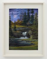 Bluebell Falls by Neil Raitt contemporary artwork painting works on paper