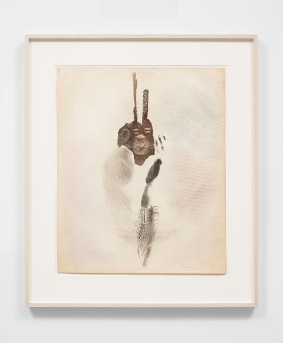 Untitled Spirit Face by David Hammons contemporary artwork Works on Paper