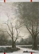 Ubermaltes abstraktes Bild verbessert by Heribert Ottersbach contemporary artwork painting