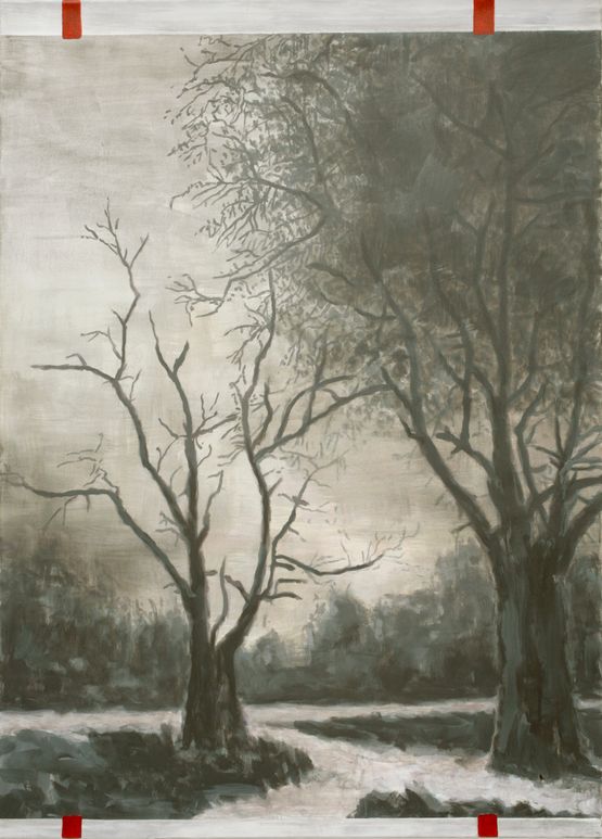Ubermaltes abstraktes Bild verbessert by Heribert Ottersbach contemporary artwork Painting