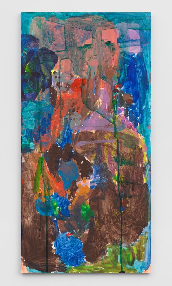 Features of the same face by Hayley Tompkins contemporary artwork Painting