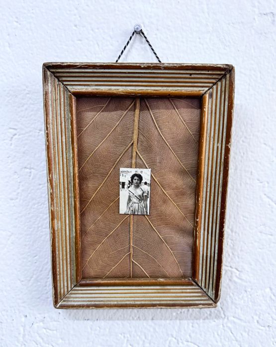 Machines and gods leaf by Larry Munoz contemporary artwork Mixed Media