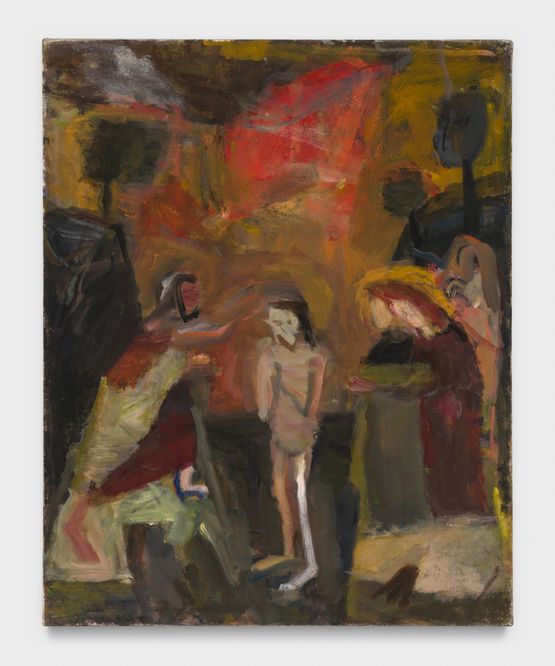 Sienese Baptism II by Janice Nowinski contemporary artwork Painting