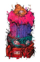 What We are Fighting For by Eko Nugroho contemporary artwork painting textile