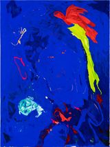 high hands the fall by Tom Polo contemporary artwork painting works on paper