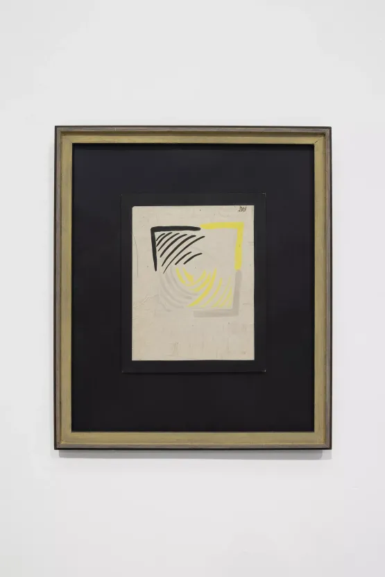Carre Gouache nF5260 - Variante del Libro nero III by Sonia Delaunay contemporary artwork Works on Paper