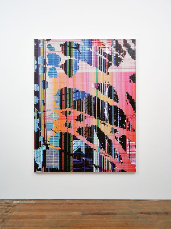 Monarch Wing Detail Shattered Screens by Zac Langdon-Pole contemporary artwork Mixed Media