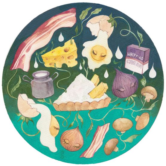 Quiche by Charlotte Mui Ngo-Suet contemporary artwork Painting