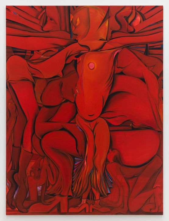 Cherub in a Cage by Julia Trybala contemporary artwork Painting