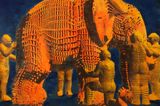 Blind Men and An Elephant left by Miao Xiaochun contemporary artwork painting