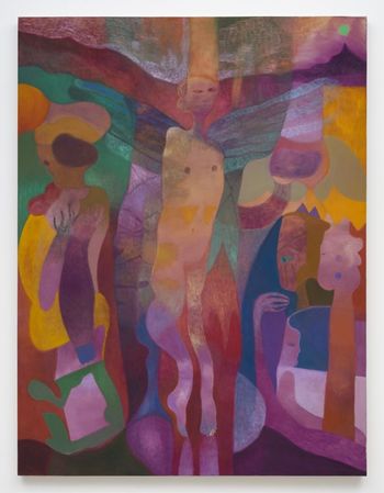 Winged Hero After Klee by Maja Ruznic contemporary artwork painting