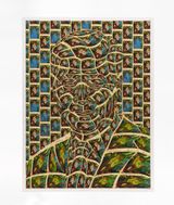 Green giant by Thomas Bayrle contemporary artwork painting works on paper