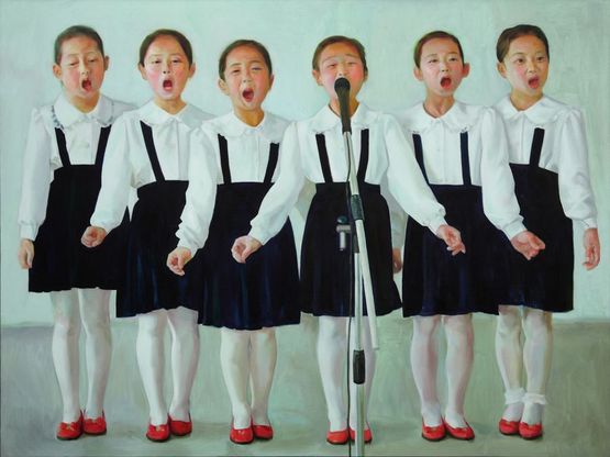 Childhood in Northern Korea No.3 by Chen Liangjie contemporary artwork Painting