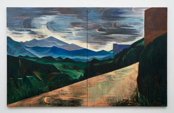 Scenery at the Summit by Xiao Jiang contemporary artwork Painting