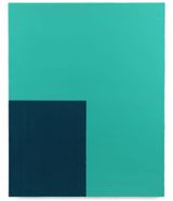 Polish Constructivism - Blue by David Diao contemporary artwork painting
