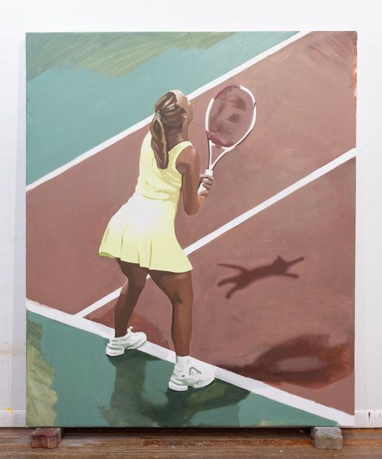 Practice Still Makes Purrfect by Mauro C. Martinez contemporary artwork Painting