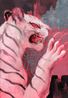 White Tiger by Jia Sung contemporary artwork Painting