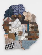 Caribbean Utopia III by Carlos Rolon contemporary artwork mixed media