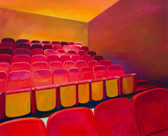 A show without an audience by Liu Weijian contemporary artwork Painting