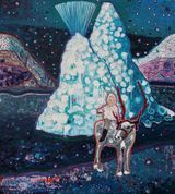 Ice Temple I by Stephen Pleban contemporary artwork painting