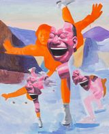 Flight by Yue Minjun contemporary artwork painting