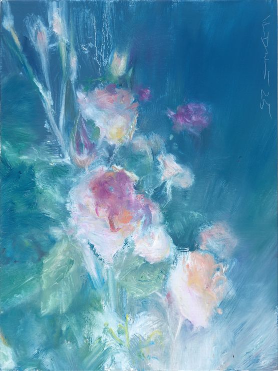 Flowers Viewing No.5 by He Duoling contemporary artwork Painting