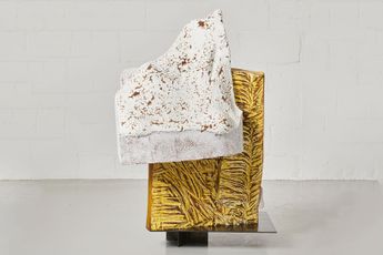 Contemporary art exhibition Arlene Shechet Kind of Blue at Galerie Lelong 13 Rue de Teheran Paris France