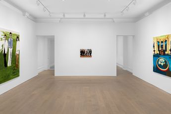 Contemporary art exhibition Wilhelm Sasnal family  history at Sadie Coles HQ Savile Row London United Kingdom