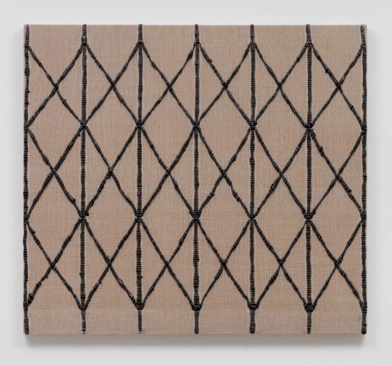 Woven Collapsible Gate Expanded Black by Analia Saban contemporary artwork Painting
