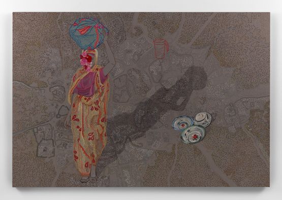 El Geneina by Tamar Mason contemporary artwork Textile