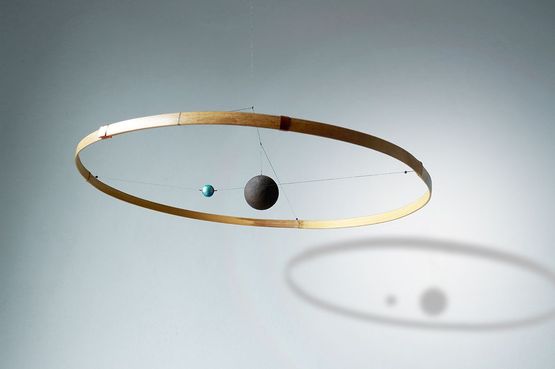 Bamboo blue planet by Laurent Martin Lo contemporary artwork Sculpture