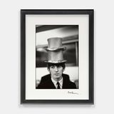 George with two hats backstage at The Beatles Christmas Show Finsbury Park Astoria London December 1963 by Paul Mccartney contemporary artwork photography
