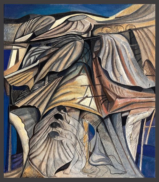 Unsettled Lives 7 by Vikrant Bhise contemporary artwork Painting