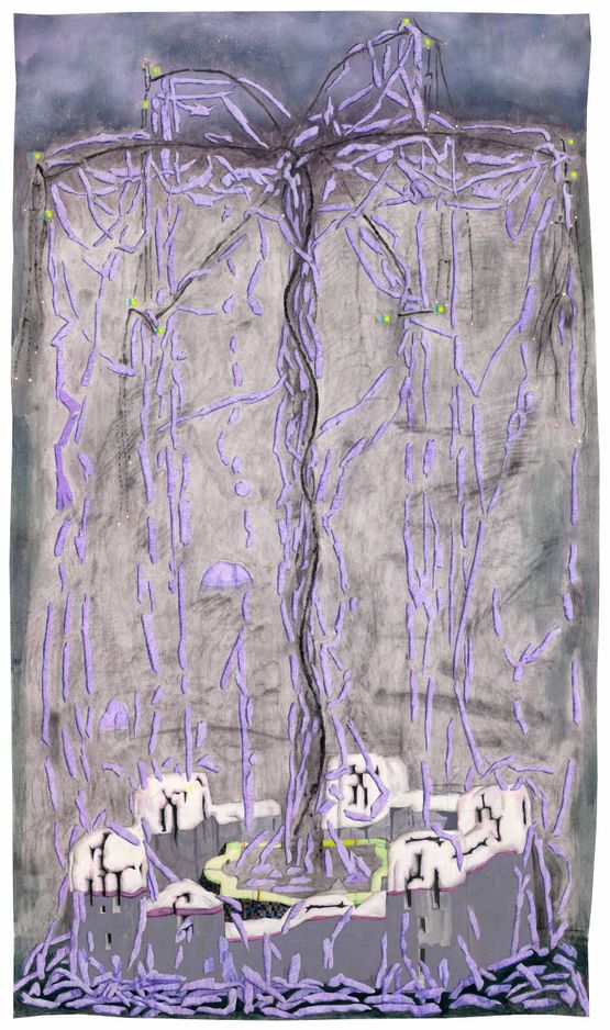Rain by Ha Ninh Pham contemporary artwork Works on Paper