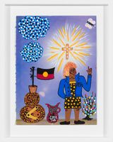 Tina Turner in Coober Pedy by Kaylene Whiskey contemporary artwork painting