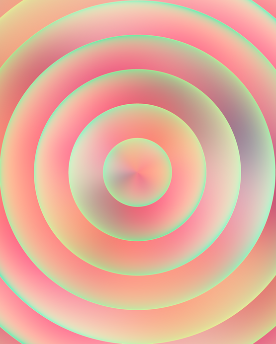 Circle Stripe Study 1 by Zach Lieberman contemporary artwork Print