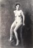 Nude II Study by Isabella Watling contemporary artwork Works on Paper