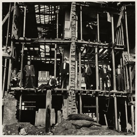 The Guvnors in their Sunday Suits Finsbury Park London by Don Mccullin contemporary artwork Photography