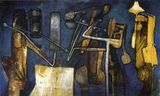 Composition grise by Roberto Matta contemporary artwork painting