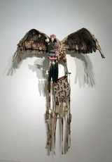 Gymnogyps californianus  Californian condor by Fiona Hall contemporary artwork sculpture