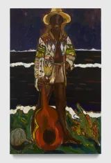 The Musician by Gideon Appah contemporary artwork painting