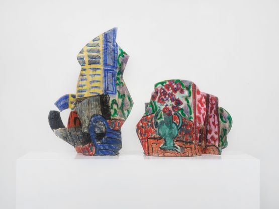 Interior Vase with Flowers by Betty Woodman contemporary artwork Works on Paper