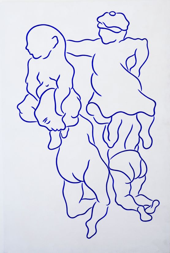 Ohne Titel Hoppe hoppe Reiter by Aldo Walker contemporary artwork Painting
