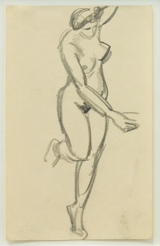 Weiblicher Akt 25 by August Macke contemporary artwork Works on Paper