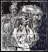 Black Blotch by Pierre Mukeba contemporary artwork drawing works on paper