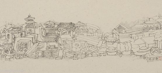 Stack N by Tang Guo contemporary artwork Drawing