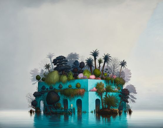 While in Exile the Sailor Makes Good the Fortress by Alexander McKenzie contemporary artwork Painting