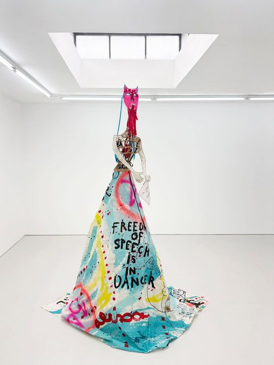 Goddess by Delaine Le Bas contemporary artwork Textile